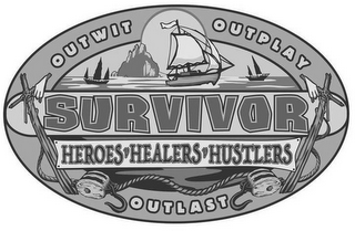 SURVIVOR OUTWIT OUTPLAY OUTLAST HEROES HEALERS HUSTLERS logo