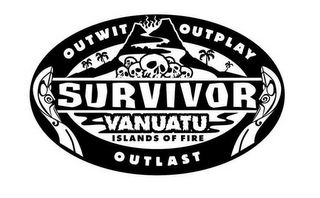 SURVIVOR OUTWIT OUTPLAY OUTLAST VANUATU ISLANDS OF FIRE logo