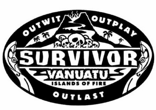 SURVIVOR OUTWIT OUTPLAY OUTLAST VANUATU ISLANDS OF FIRE logo