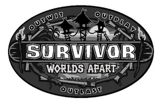 SURVIVOR OUTWIT OUTPLAY OUTLAST WORLDS APART logo