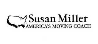 SUSAN MILLER AMERICA'S MOVING COACH logo