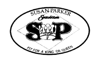 SUSAN PARKER SPEEDWEAR SP FIT FOR A KING OR QUEEN logo
