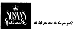 SUSAN'S HALLMARK WE HELP YOU SHOW THE LOVE YOU FEEL! logo