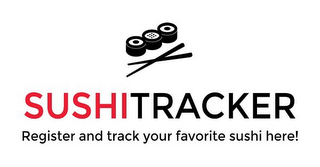 SUSHITRACKER REGISTER AND TRACK YOUR FAVORITE SUSHI HERE! logo