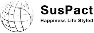 SUSPACT HAPPINESS LIFE STYLED logo