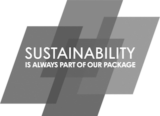 SUSTAINABILITY IS ALWAYS PART OF OUR PACKAGE logo