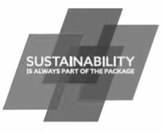 SUSTAINABILITY IS ALWAYS PART OF THE PACKAGE logo