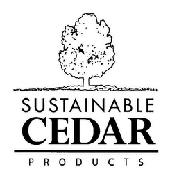 SUSTAINABLE CEDAR PRODUCTS logo