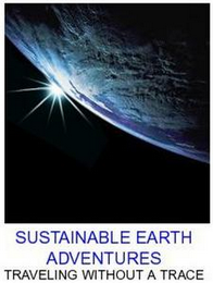 SUSTAINABLE EARTH ADVENTURES TRAVELING WITHOUT A TRACE logo