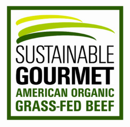 SUSTAINABLE GOURMET AMERICAN ORGANIC GRASS-FED BEEF logo