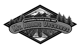 SUSTAINABLY FARMED SINCE 1909 MT. ADAMS ORCHARDS logo