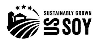 SUSTAINABLY GROWN US SOY logo