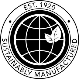 SUSTAINABLY MANUFACTURED EST. 1920 logo
