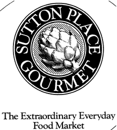SUTTON PLACE GOURMET THE EXTRAORDINARY EVERYDAY FOOD MARKET logo