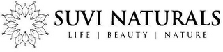 SUVI NATURALS LIFE BEAUTY NATURE logo