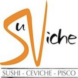 SUVICHE SUSHI CEVICHE PISCO logo