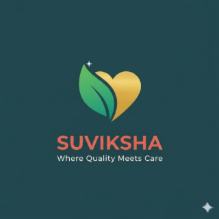 SUVIKSHA WHERE QUALITY MEETS CARE logo