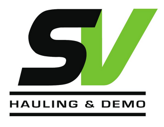 SV HAULING & DEMO logo