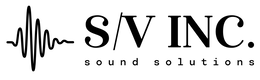 S/V INC. SOUND SOLUTIONS logo