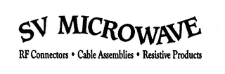 SV MICROWAVE RF CONNECTORS CABLE ASSEMBLIES RESISTIVE PRODUCTS logo