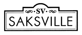 ·SV· SAKSVILLE logo