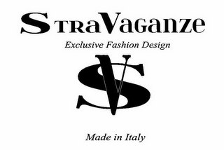 SV STRAVAGANZE EXCLUSIVE FASHION DESIGN MADE IN ITALY logo