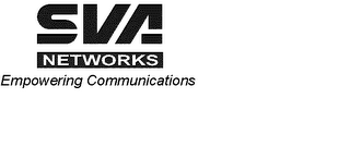 SVA NETWORKS EMPOWERING COMMUNICATIONS logo