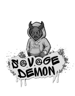 $ $ S@V@GE SAVAGE DEMON logo