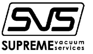 SVS SUPREME VACUUM SERVICES logo