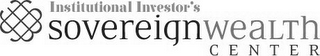 SW INSTITUTIONAL INVESTOR'S SOVEREIGN WEALTH CENTER logo