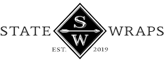 SW STATE, WRAPS, EST., 2019 logo