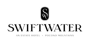 SW SWIFTWATER AN ESTATE HOTEL · POCONO MOUNTAINS logo