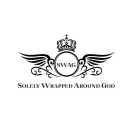 SWAG SOLELY WRAPPED AROUND GOD logo