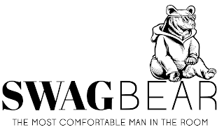 SWAGBEAR THE MOST COMFORTABLE MAN IN THE ROOM logo