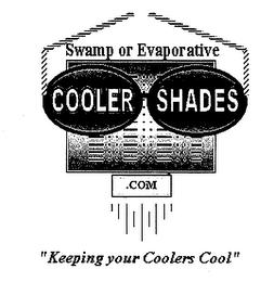 SWAMP OR EVAPORATIVE COOLER SHADES .COM "KEEPING YOUR COOLERS COOL." logo