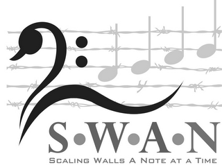 S·W·A·N SCALING WALLS A NOTE AT A TIME logo
