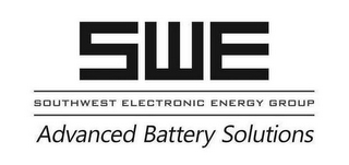SWE SOUTHWEST ELECTRONIC ENERGY GROUP ADVANCED BATTERY SOLUTIONS logo