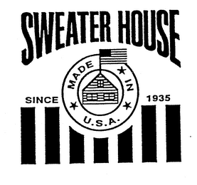 SWEATER HOUSE MADE IN U.S.A. SINCE 1935 logo