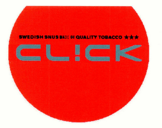 SWEDISH SNUS MADE OF QUALITY TOBACCO CLICK logo