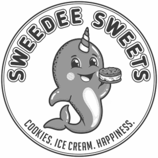 SWEEDEE SWEETS COOKIES. ICE CREAM. HAPPINESS. logo