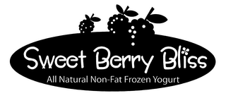SWEET BERRY BLISS ALL NATURAL NON-FAT FROZEN YOGURT logo