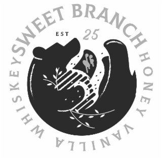 SWEET BRANCH HONEY VANILLA WHISKEY EST 25 logo