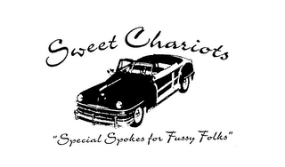SWEET CHARIOTS "SPECIAL SPOKES FOR FUSSY FOLKS" logo