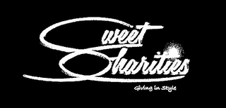 SWEET CHARITIES GIVING IN STYLE logo