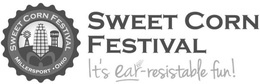 SWEET CORN FESTIVAL IT'S EAR-RESISTABLEFUN! SWEET CORN FESTIVAL MILLERSPORT · OHIO 1946 logo