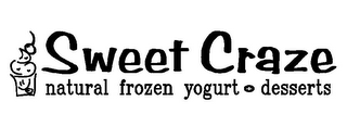 SWEET CRAZE NATURAL FROZEN YOGURT + DESSERTS logo