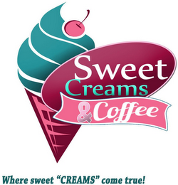 SWEET CREAMS & COFFEE WHERE SWEET "CREAMS" COME TRUE! logo