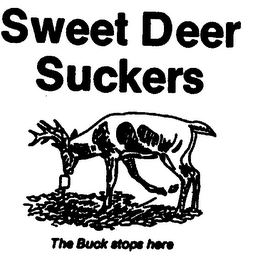 SWEET DEER SUCKERS THE BUCK STOPS HERE logo