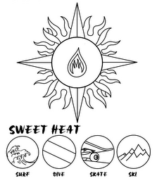 SWEET HEAT SURF DIVE SKATE SKI logo