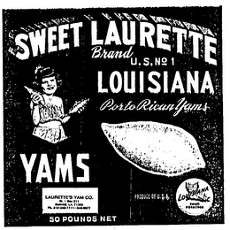 SWEET LAURETTE LOUISIANA YAMS logo